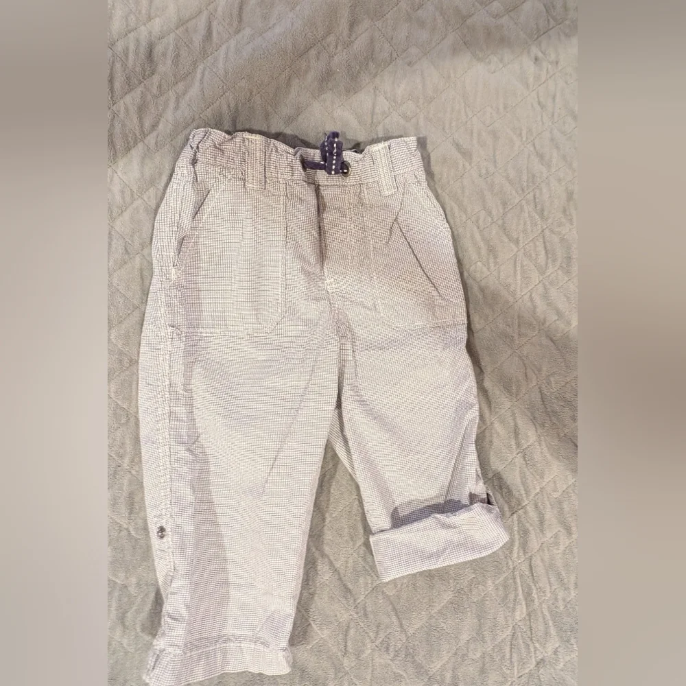 GAP 12-18M Navy and Gray Raglan Shirt with Pants Set